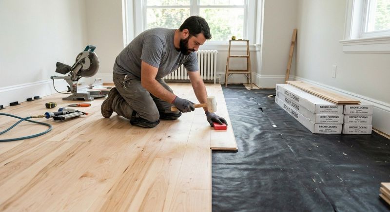 Birch Floor Installation in Terre Haute, IN