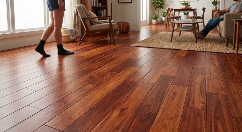 Cherry Floor Installation in Shelburn, IN