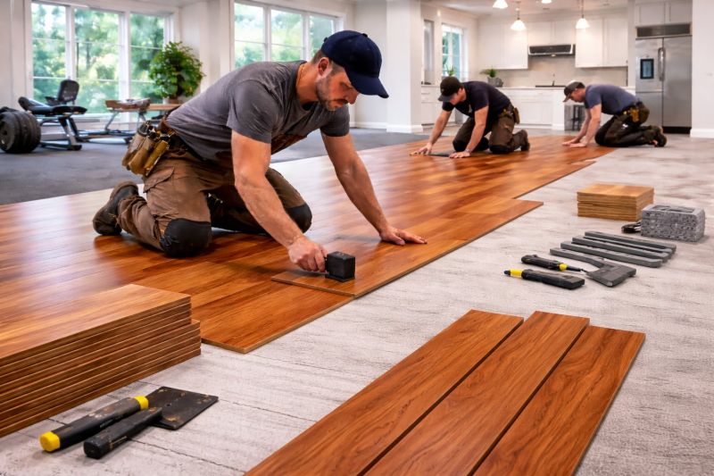 Cherry Floor Installation in Sullivan, IN