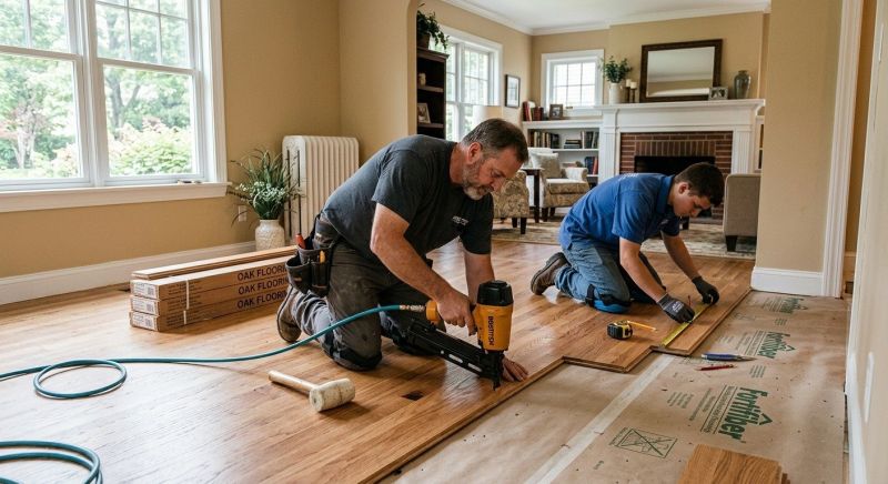 Hardwood Floor Installation in Clay City, IN