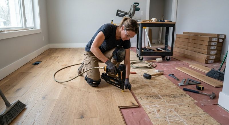 Hardwood Floor Installation in Clay City, IN