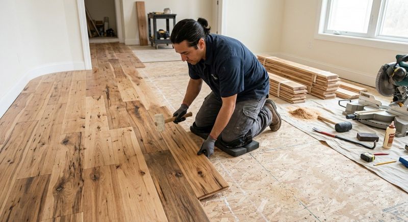 Hickory Floor Installation in Terre Haute, IN