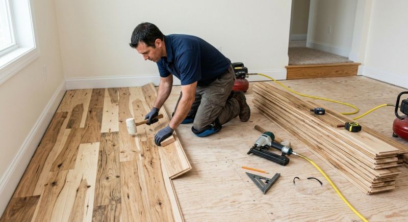 Hickory Floor Installation in Terre Haute, IN
