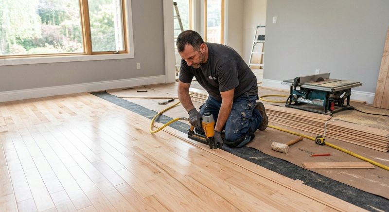 Maple Flooring Installation in Rockville, IN
