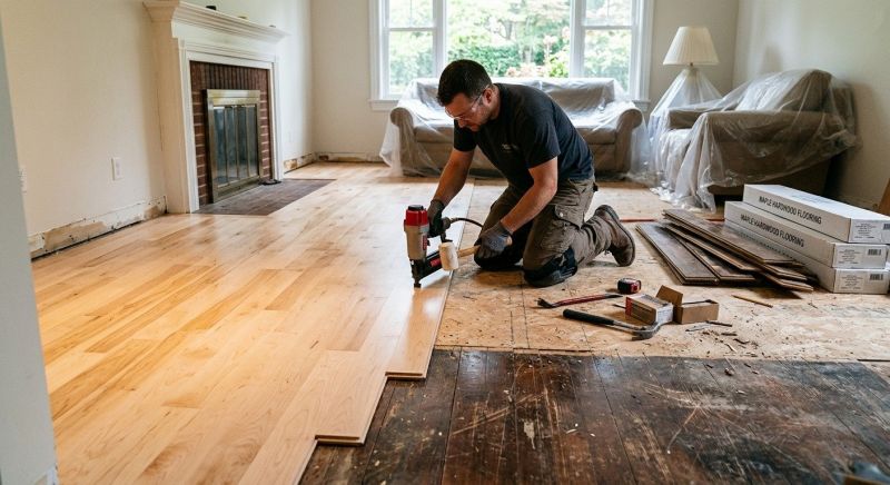 Maple Flooring Installation in Shelburn, IN