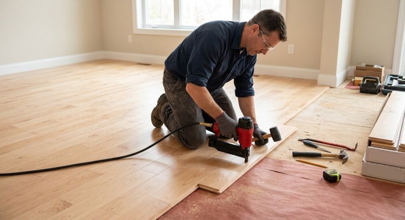 Maple Flooring Installation in Shelburn, IN