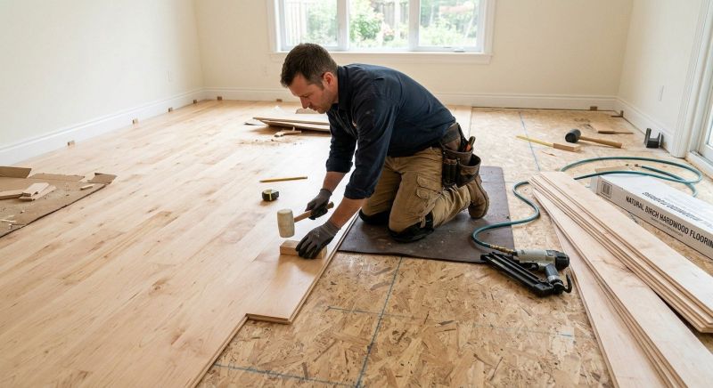 Maple Flooring Installation in Shelburn, IN