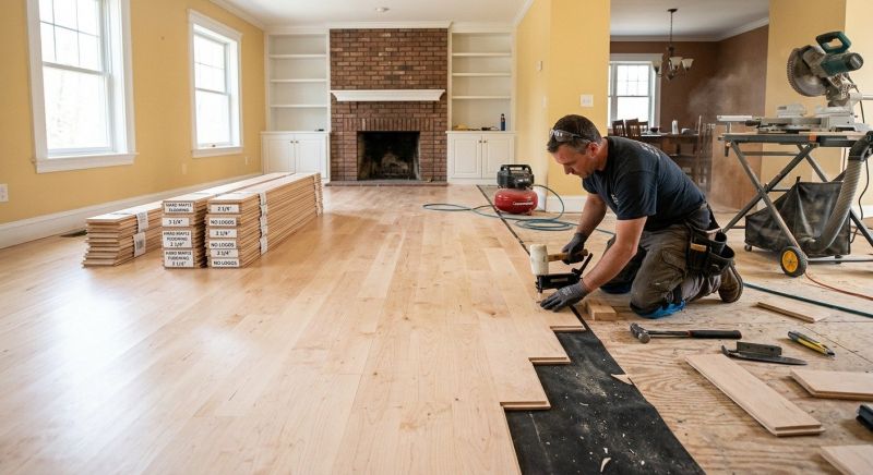 Maple Flooring Installation in Shelburn, IN