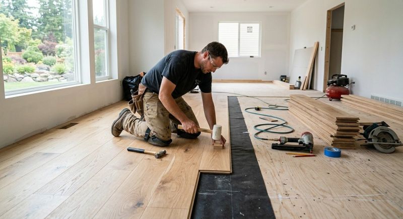 Oak Floor Installation in Clay City, IN