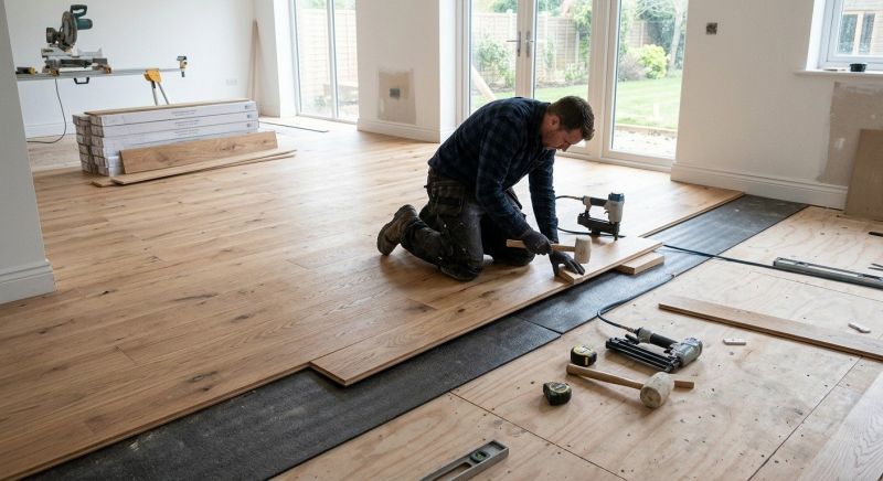 Oak Floor Installation in Parke County, IN