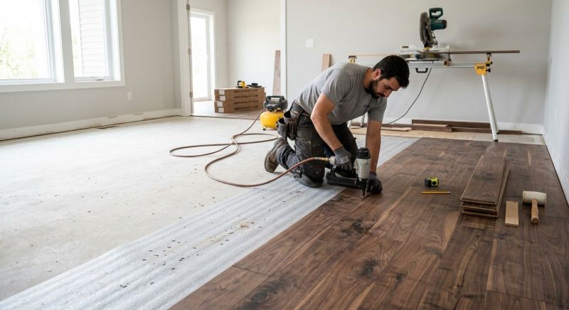 Walnut Flooring Installation in Terre Haute, IN