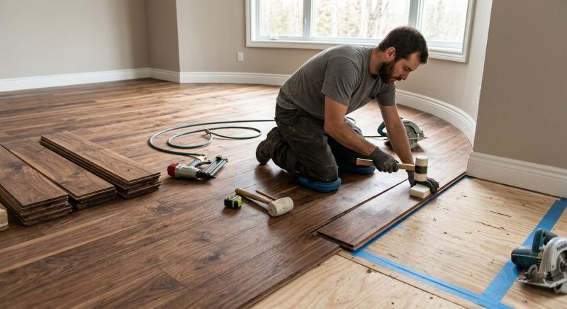 Walnut Flooring Installation in Terre Haute, IN