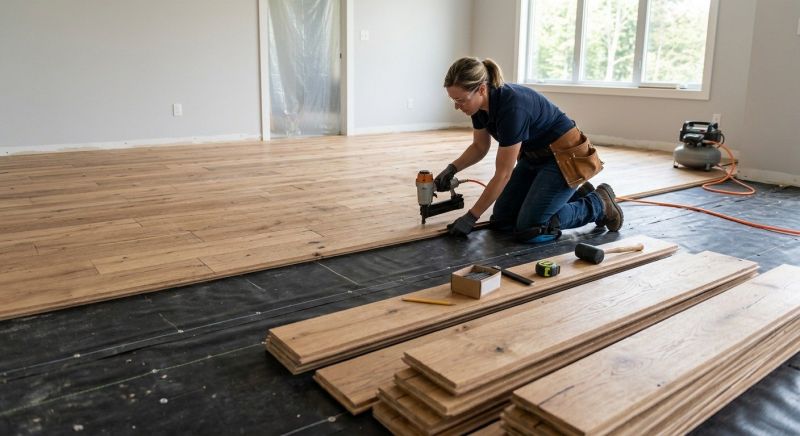 Wide Plank Floor Installation in Terre Haute, IN