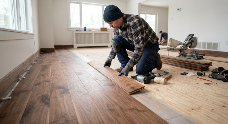 Wide Plank Floor Installation in Terre Haute, IN